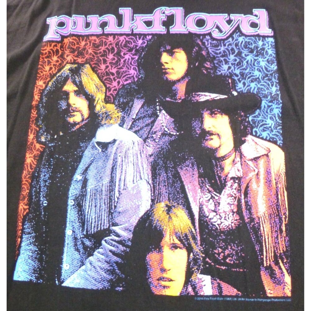 Pink Floyd Band T-Shirt XL By Tultex 100% Cotton Black Graphic Tee Made In Mexic - Picture 2 of 6